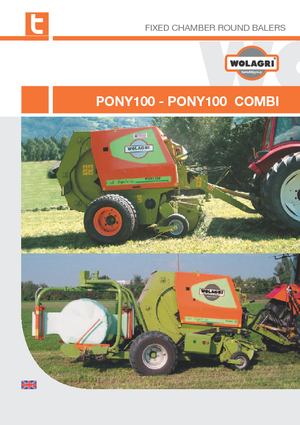 Rotoempacadoras Wolagri Pony 100 Combi