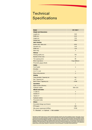 Rotoempacadoras Vicon RF 3120