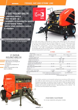 Rotoempacadoras Ursus Z 597