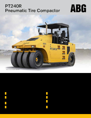 Rodillos de neumáticos Volvo ABG PT240R 