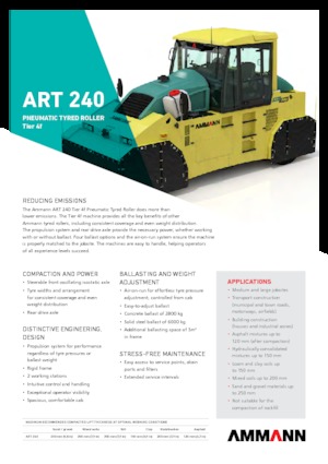 Rodillos de neumáticos Ammann ART 240