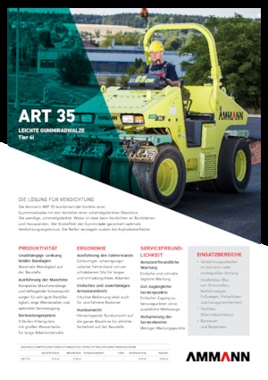 Rodillos de neumáticos Ammann ART 35