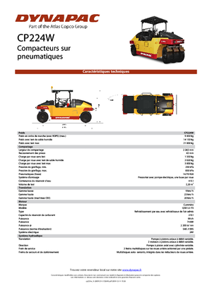 Rodillos de neumáticos Dynapac CP 224 W