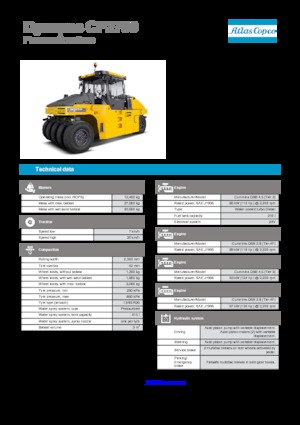Rodillos de neumáticos Dynapac CP 2700