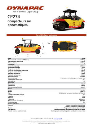 Rodillos de neumáticos Dynapac CP 274