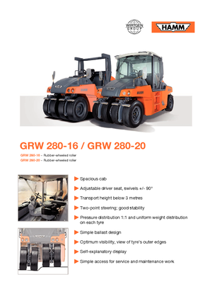 Rodillos de neumáticos Hamm GRW 280-16