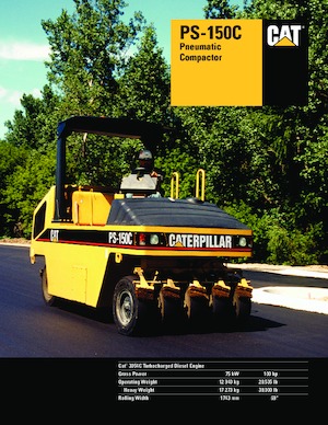 Rodillos de neumáticos Caterpillar PS 150