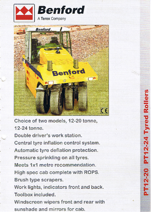 Rodillos de neumáticos Benford PT 12/20