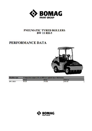 Rodillos de neumáticos Bomag BW 11 RH 5