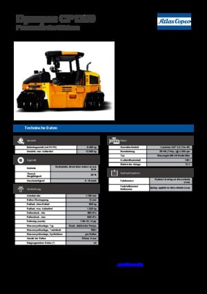 Rodillos de neumáticos Dynapac CP 1200