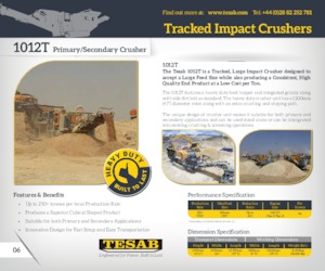 Plantas de reciclaje de escombros Tesab 1012T 