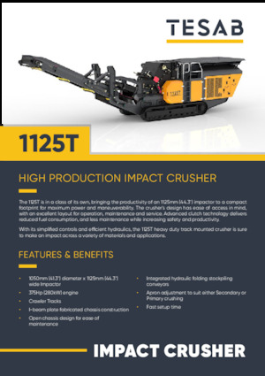 Plantas de reciclaje de escombros Tesab 1125T