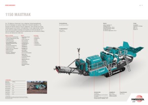 Plantas de reciclaje de escombros Powerscreen 1150 Maxtrak