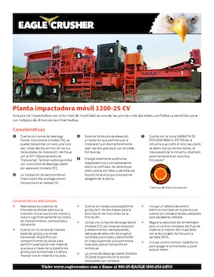 Plantas de reciclaje de escombros Eagle Crusher 1200-25 CV
