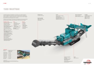 Plantas de reciclaje de escombros Powerscreen 1500 Maxtrak