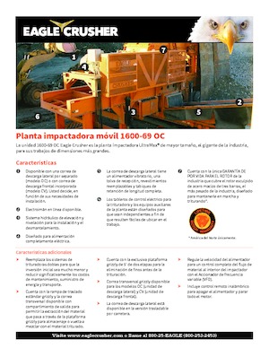 Plantas de reciclaje de escombros Eagle Crusher 1600-69 OC