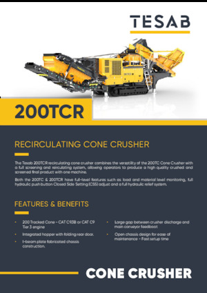 Plantas de reciclaje de escombros Tesab 200TCR