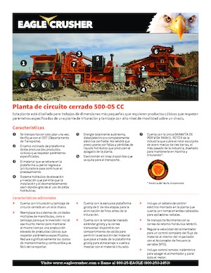 Plantas de reciclaje de escombros Eagle Crusher 500-05 CC
