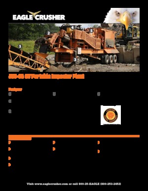 Plantas de reciclaje de escombros Eagle Crusher 500-05 CV