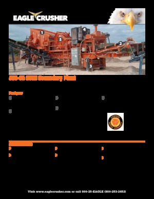 Plantas de reciclaje de escombros Eagle Crusher 500-05 CVSS