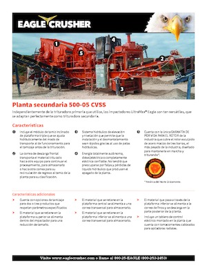 Plantas de reciclaje de escombros Eagle Crusher 500-05 CVSS