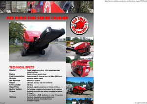 Plantas de reciclaje de escombros Red Rhino 5000