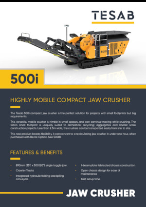 Plantas de reciclaje de escombros Tesab 500i