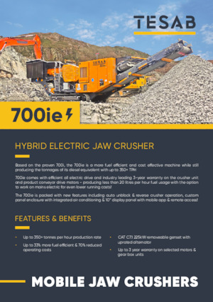 Plantas de reciclaje de escombros Tesab 700ie