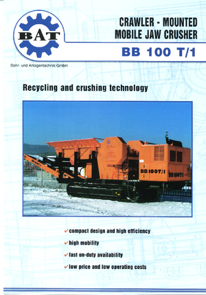 Plantas de reciclaje de escombros BAT BB 100 T