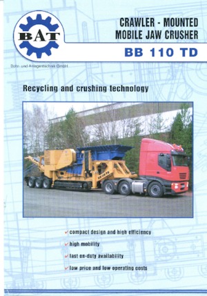 Plantas de reciclaje de escombros BAT BB 110 TD