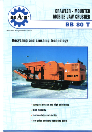 Plantas de reciclaje de escombros BAT BB 80 T