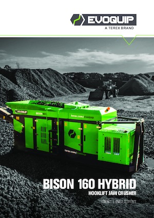 Plantas de reciclaje de escombros EvoQuip Bison 160 HYBRID