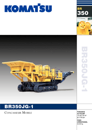 Plantas de reciclaje de escombros Komatsu BR350JG