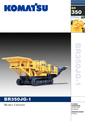 Plantas de reciclaje de escombros Komatsu BR350JG