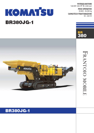Plantas de reciclaje de escombros Komatsu BR380JG-1E0