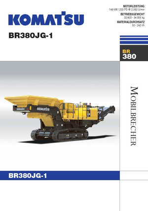Plantas de reciclaje de escombros Komatsu BR380JG-1E0