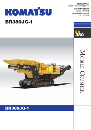 Plantas de reciclaje de escombros Komatsu BR380JG-1E0