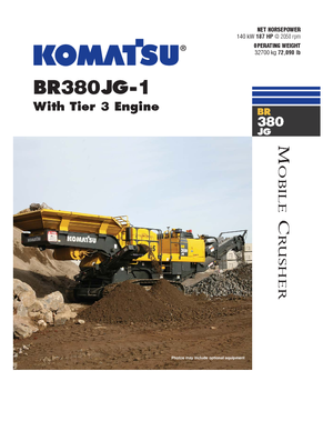 Plantas de reciclaje de escombros Komatsu BR380JG-1E0
