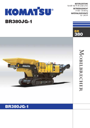 Plantas de reciclaje de escombros Komatsu BR380JG