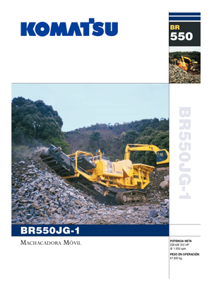 Plantas de reciclaje de escombros Komatsu BR550JG