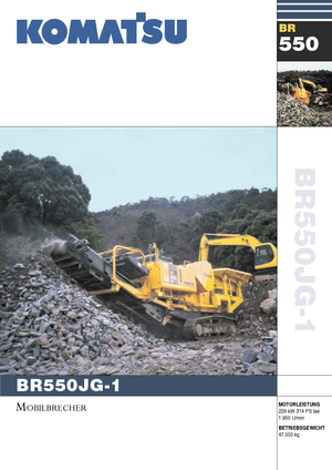 Plantas de reciclaje de escombros Komatsu BR550JG