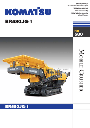 Plantas de reciclaje de escombros Komatsu BR580JG-1