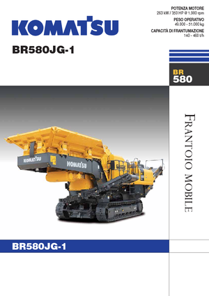 Plantas de reciclaje de escombros Komatsu BR580JG-1