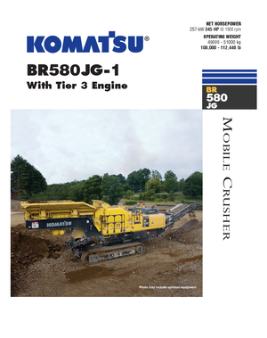 Plantas de reciclaje de escombros Komatsu BR580JG-1