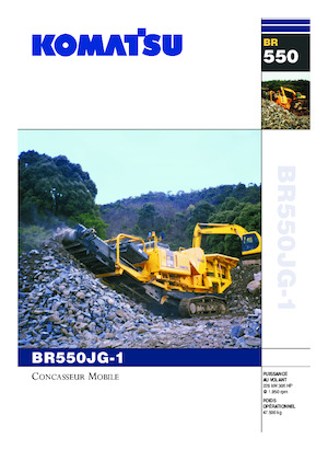 Plantas de reciclaje de escombros Komatsu BR550JG-1