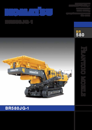 Plantas de reciclaje de escombros Komatsu BR580JG-1