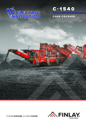 Plantas de reciclaje de escombros Finlay C-1540 Electric