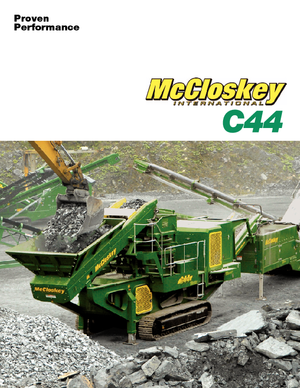 Plantas de reciclaje de escombros McCloskey C44