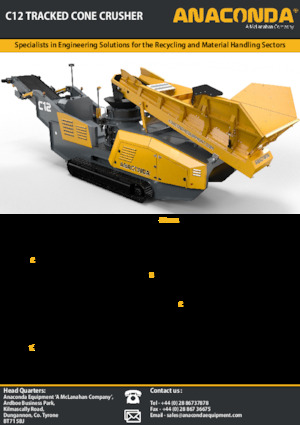 Plantas de reciclaje de escombros Anaconda C12