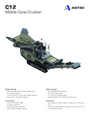 Plantas de reciclaje de escombros Astec C12